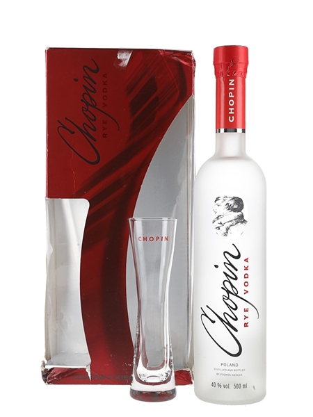 Chopin Rye Vodka Glass Gift Set 50cl / 40%