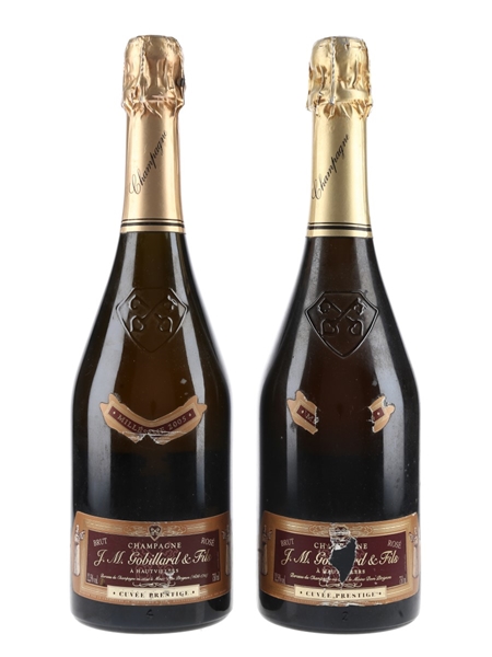 J M Gobillard & Fils Cuvee Prestige Millesime Rose 2004 & 2005 2 x 75cl / 12.5%