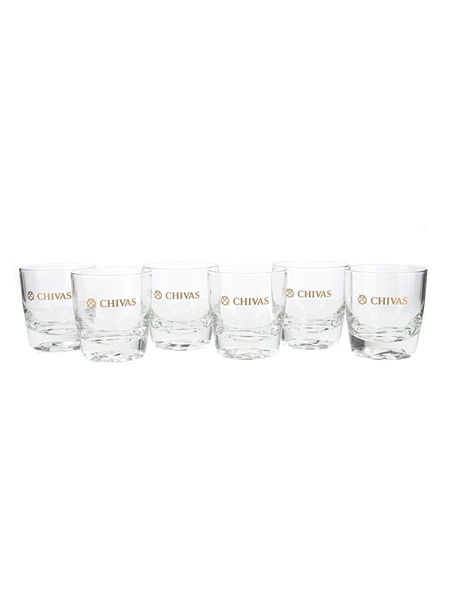 Chivas Whisky Tumblers  6 x 9.5cm Tall