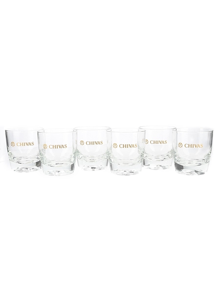 Chivas Whisky Tumblers  6 x 9.5cm Tall