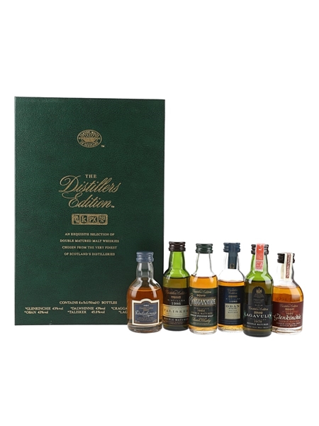 Classic Malts Distillers Edition Set Dalwhinnie 1980, Lagavulin 1979, Glenkinchie 1986, Talisker 1986, Cragganmore 1984 & Oban 1980 6 x 5cl