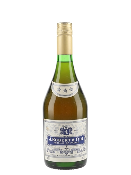 J Robert & Fils 3 Star Very Select Brandy Bottled 1980s 68.2cl / 40%