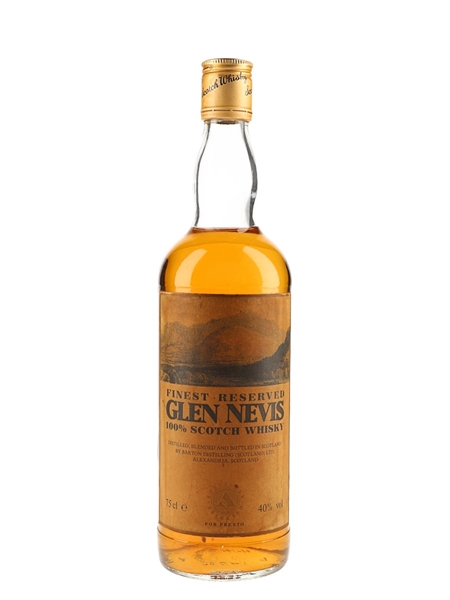 Glen Nevis Finest Reserve Bottled 1980s - Presto 75cl / 40%