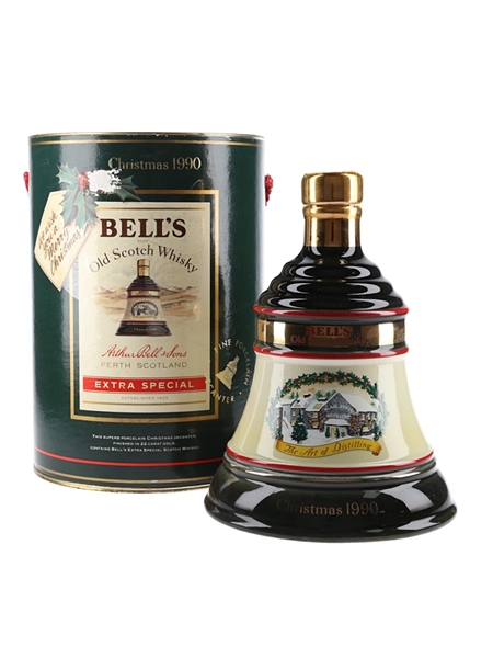 Bell's Christmas 1990 Ceramic Decanter The Art Of Distilling 75cl / 43%