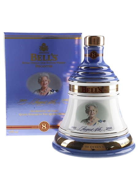 Bell's 8 Year Old Ceramic Decanter The Queen Mother's 100th Birthday 70cl / 40%