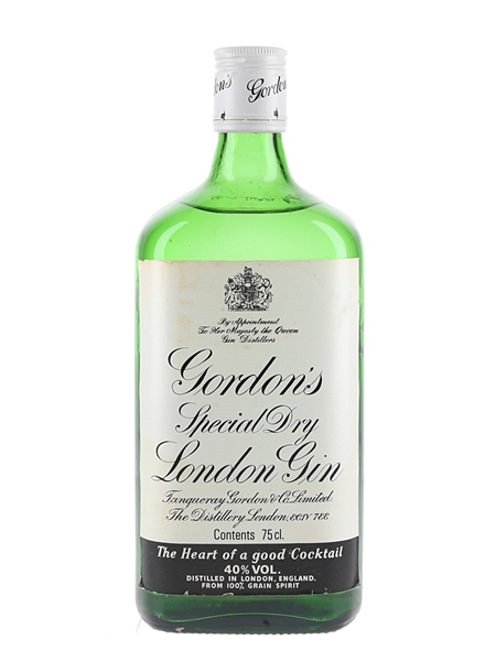 Gordon's Special Dry London Gin Bottled 1980s 75cl / 40%