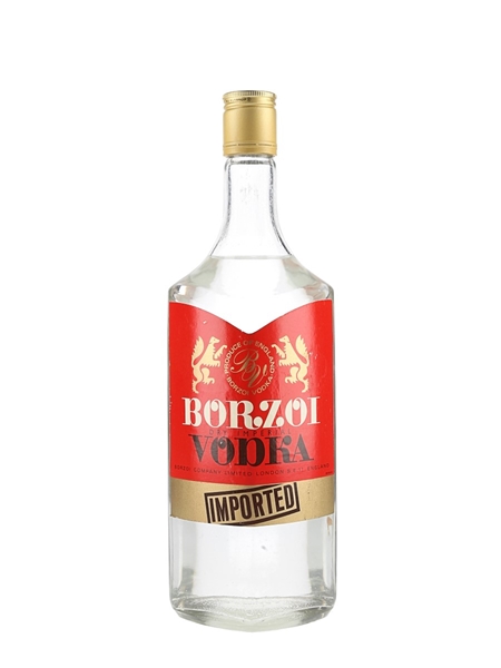 Borzoi Dry Imperial Vodka Bottled 1980s 75cl