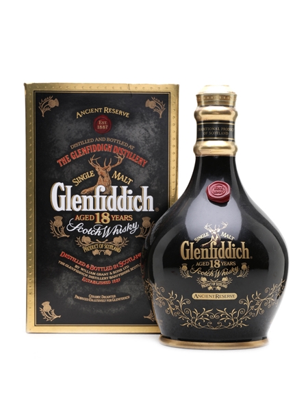 Glenfiddich 18 Year Old Ancient Reserve Ceramic Decanter 70cl / 43%