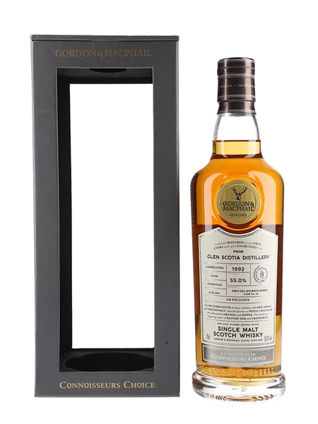 Glen Scotia 1992 28 Year Old Connoisseurs Choice Bottled 2021 - Gordon & MacPhail 70cl / 55%