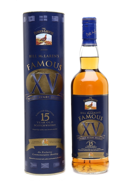 Famous Grouse 15 Year Old Bill McLaren's Famous XV World Rugby Select 70cl / 40%