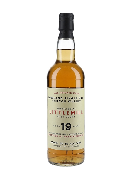 Littlemill 1992 19 Year Old Bottled 2011 - The Private Cask 70cl / 60.2%