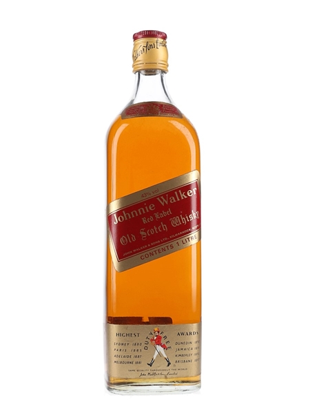 Johnnie Walker Red Label Bottled 1980s - Duty Free 100cl