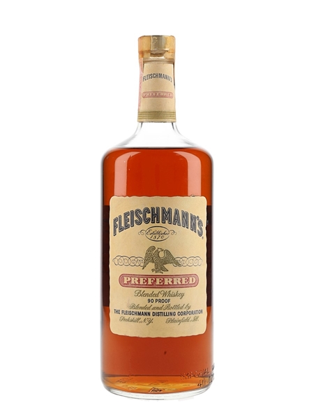 Fleischmann's Preferred Bottled 1970s 113cl / 45%