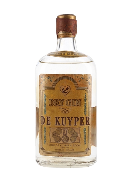 De Kuyper Dry Gin Bottled 1950s-1960s - Eurimport 75cl / 45%