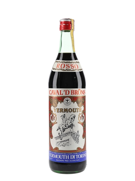 Canelli Rosso Caval'D Brons Vermouth Bottled 1970s 100cl / 16.5%