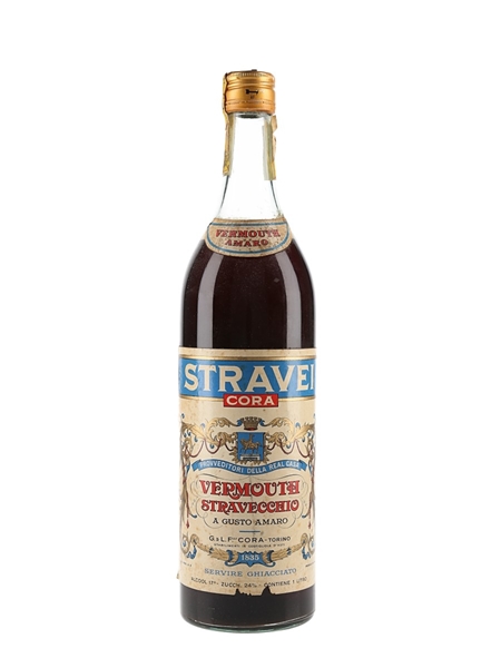 Cora Stravei Vermouth Bottled 1960s-1970s 100cl / 17%