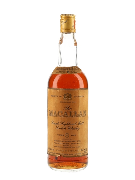 Macallan 8 Year Old Campbell, Hope & King Bottled 1970s - Rinaldi 75cl / 43%