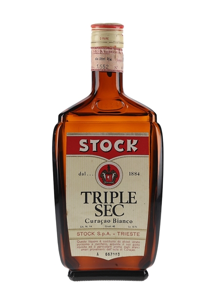 Stock Triple Sec Bottled 1960s - 1970s 75cl / 40%