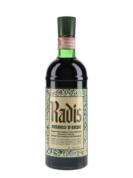 Stock Radis Amaro D'Erbe Bottled 1970s 75cl / 32%