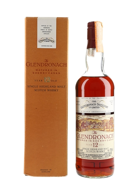 Glendronach 12 Year Old Sherry Cask Bottled 1990s 70cl / 43%