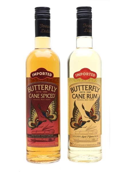 Butterfly Cane Rum  2 x 70cl