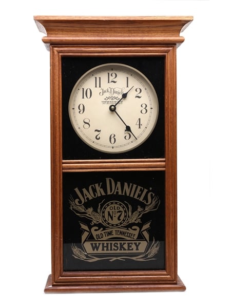 Jack Daniel's Old Time Tennessee Whiskey Clock 48cm x 28cm x 10cm