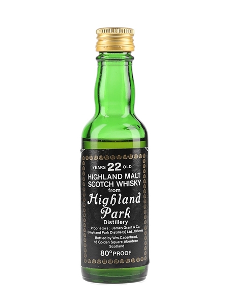 Highland Park 22 Year Old Bottled 1970s - Cadenhead's 5cl / 46%