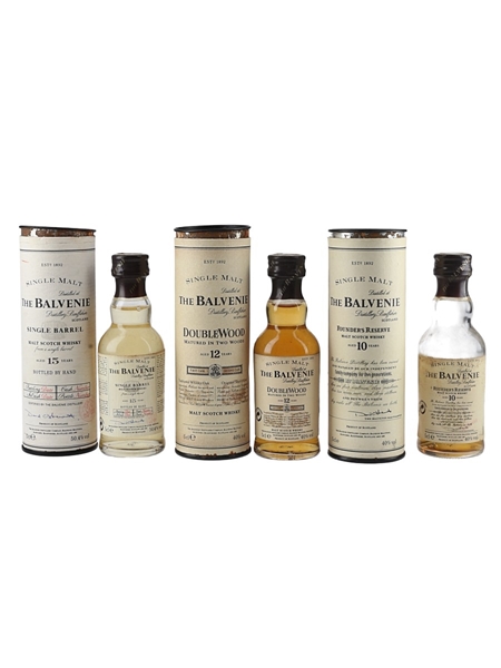 Balvenie Founder's Reserve, Double Wood & Single Barrel 3 x 5cl