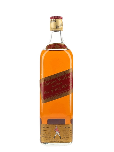 Johnnie Walker Red Label Bottled 1980s - Duty Free 100cl