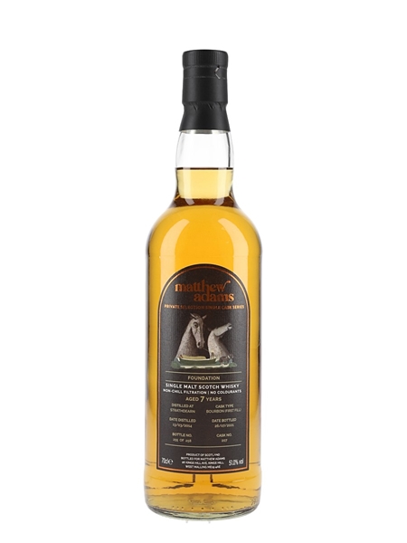 Strathdearn 2014 7 Year Old Cask No.207 Bottled 2021 - Matthew Adams Private Selection 70cl / 51%