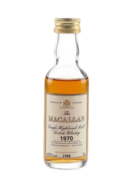 Macallan 1970 Bottled 1988 5cl / 43%