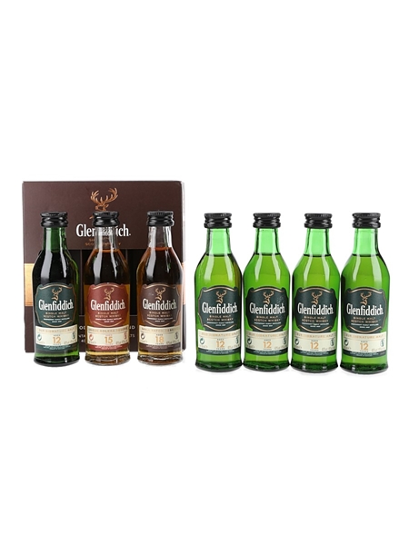 Glenfiddich 12 ,15 & 18 Year Old  7 x 5cl / 40%