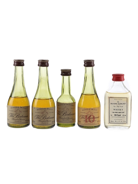 Balvenie Founder's Reserve, 10 Year Old Founder's Reserve & Balvenie Glenlivet As We Get It  5 x 3cl-5cl