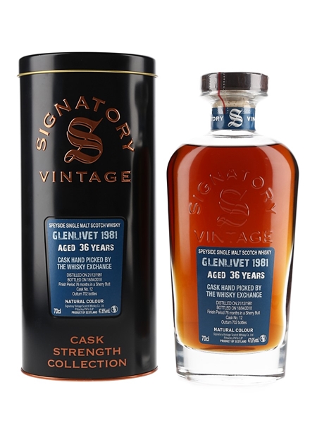 Glenlivet 1981 36 Year Old Cask #12 Bottled 2018 - Signatory Vintage 70cl / 47.6%