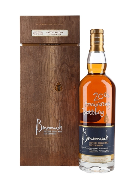 Benromach 1998 20th Anniversary Bottling Bottled 2018 - Cask Strength 70cl / 56.2%