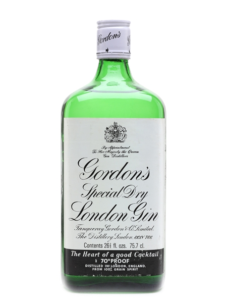 Gordon's Special Dry London Gin Bottled 1970s 75.7cl / 40%