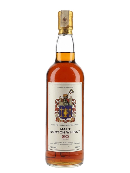 Founder's Company Malt Scotch Whisky 20 Year Old  70cl / 43%