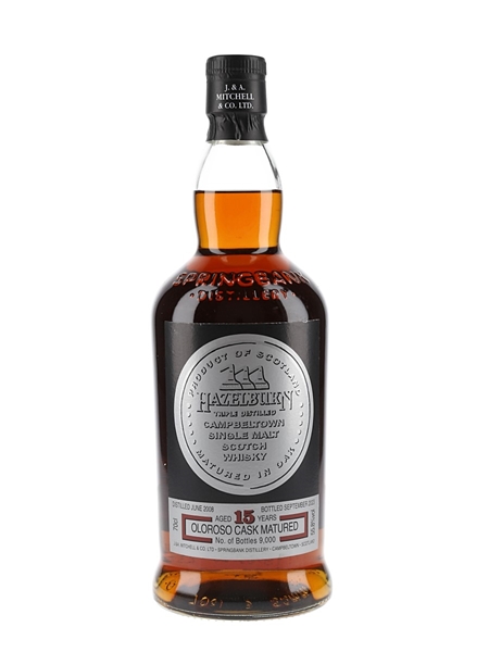 Hazelburn 2008 15 Year Old Oloroso Cask Matured Bottled 2023 70cl / 55.8%