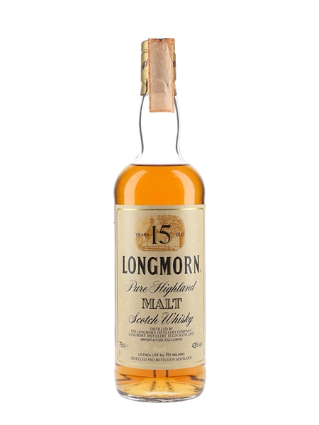 Longmorn 15 Year Old Bottled 1980s - WaxOr 75cl / 43%