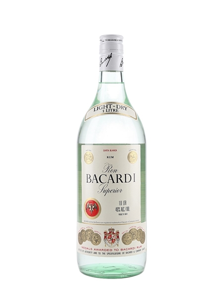 Bacardi Carta Blanca Superior Bottled 1990s 100cl / 40%