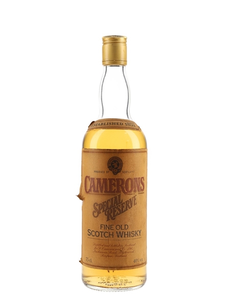 Camerons Special Reserve Bottled 1980s 75cl / 40%