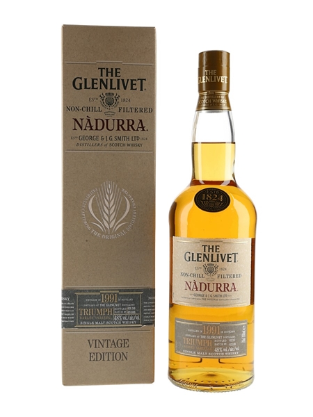 Glenlivet 1991 Nadurra Triumph Bottled 2010 - Batch 0310B 70cl / 48%