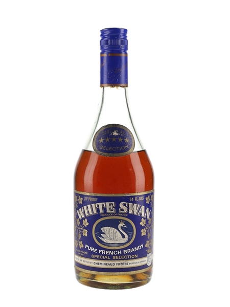 White Swan Brandy Bottled 1970s 68cl / 40%