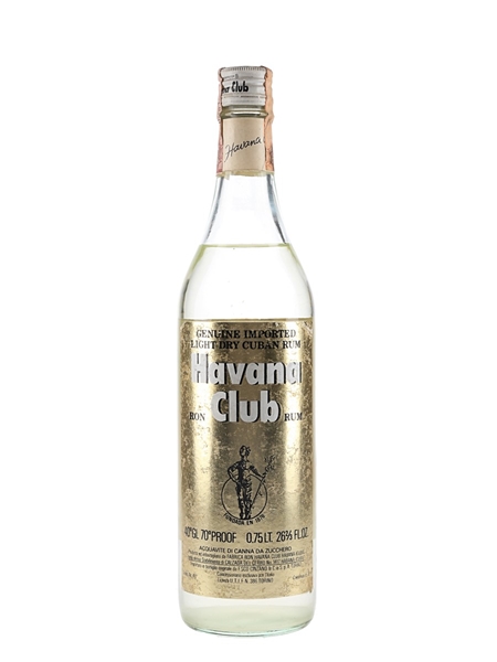 Havana Club Light Dry Bottled 1960s - Cinzano 75cl / 40%