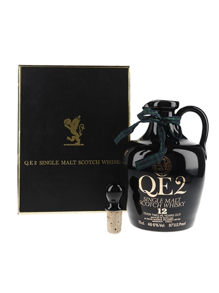 QE2 12 Year Old Ceramic Decanter Bottled 1980s 75cl / 48.6%