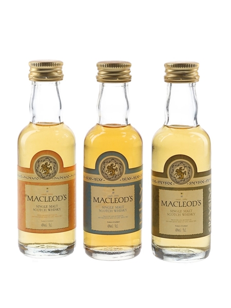 Macleod's Single Malts Highland, Islay & Speyside 3 x 5cl / 40%