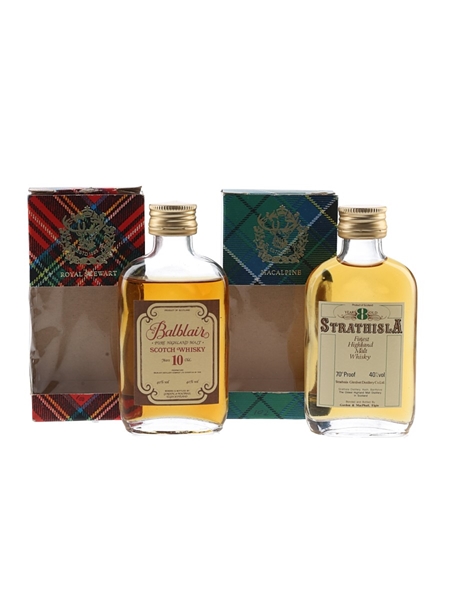 Balblair 10 Year Old & Strathisla 8 Year Old Bottled 1980s - Gordon & MacPhail 2 x 5cl / 40%