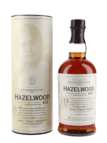 Hazelwood 105 15 Year Old Bottled 2006 - Kininvie 1990 70cl / 52.5%