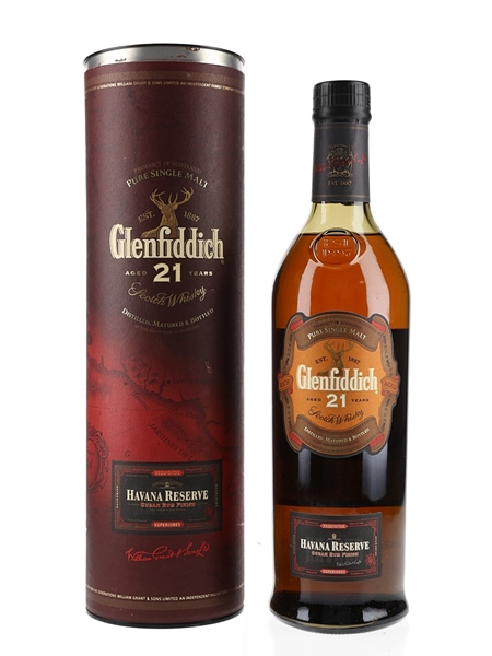 Glenfiddich 21 Year Old Havana Reserve Cuban Rum Finish 70cl / 40%