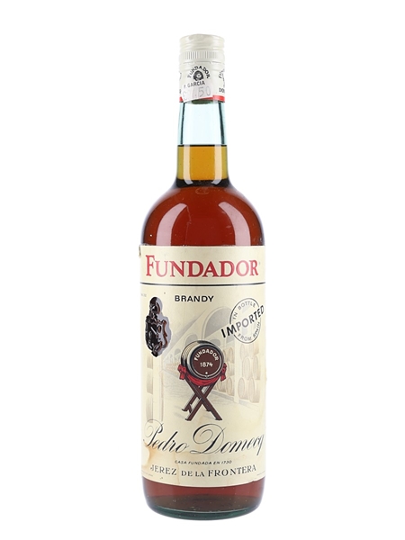 Pedro Domecq Fundador Brandy Bottled 1970s 100cl / 40%